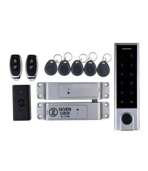 Беспроводной биометрический комплект контроля доступа с радиобрелками SEVEN LOCK SL-7708Fr