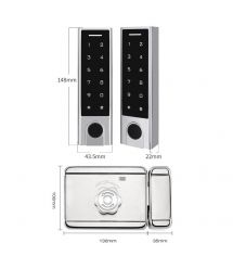 Беспроводной биометрический комплект контроля доступа SEVEN LOCK SL-7701F