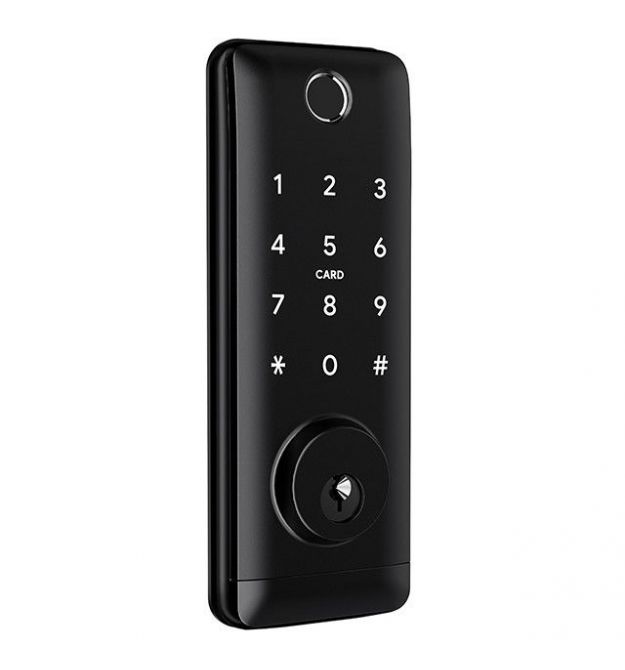 Умный дверной биометрический замок SEVEN LOCK SL-7764BF black