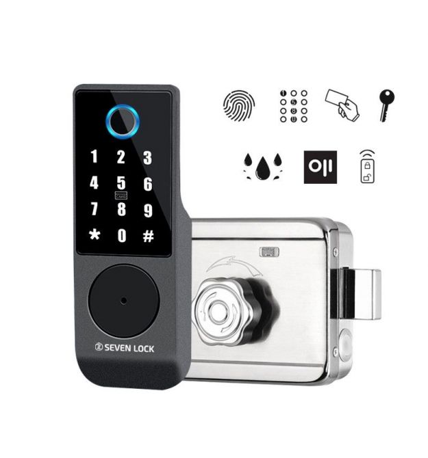 Беспроводной биометрический комплект контроля доступа SEVEN LOCK SL-7770BFkit