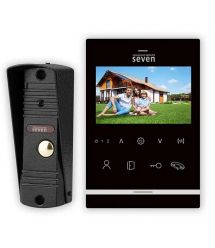 Комплект контроля доступа с электромеханическим замком и домофоном диагональю 4.3" SEVEN KD-7822