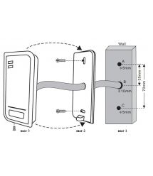 Контроллер доступа + считыватель Bluetooth SEVEN CR-7478B MIFARE