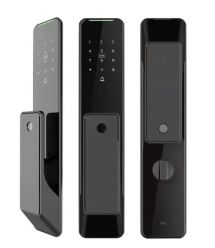 Умный дверной биометрический замок SEVEN LOCK SL-7775BF black