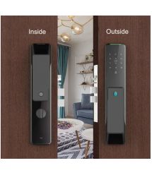 Умный дверной биометрический замок SEVEN LOCK SL-7775BF black