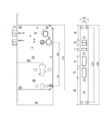 Умный дверной биометрический замок SEVEN LOCK SL-7775BF black