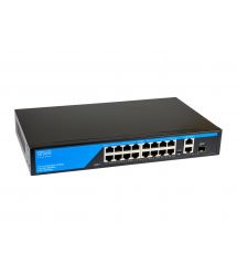 PoE коммутатор (switch) 16 портов SEVEN P-73216G-SFP