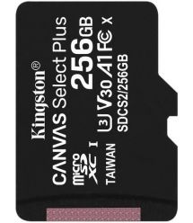 Карта памяти для домофона microSDXC Kingston Canvas Select Plus 256 GB Class 10 А1 UHS-1