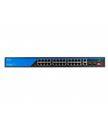 PoE коммутатор (switch) 24 порта SEVEN P-73224G-2SFP