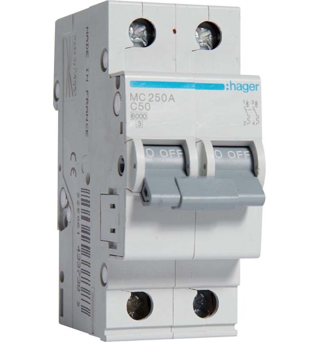Автоматичний вимикач In - 50 А "C" 6kA
