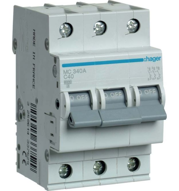 Автоматичний вимикач In - 40 А "C" 6kA