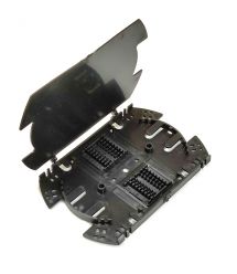 Сплайс-кассета для 32 соединений с крышкой, черная