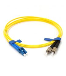 Патчкорд FC-UPC-LC-UPC SM 1м Duplex Slim