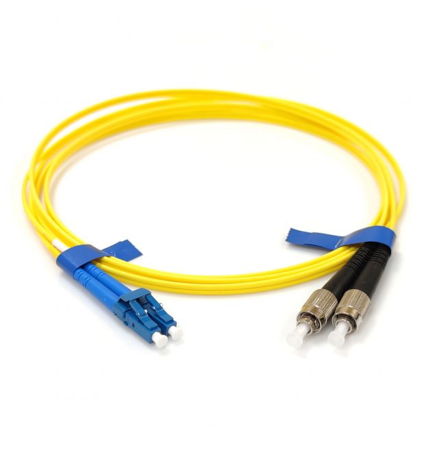 Патчкорд FC-UPC-LC-UPC SM 15м Duplex Slim