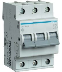 Автоматичний вимикач 3P 6kA C-4A 3M