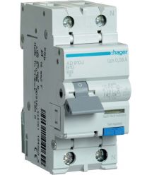 Диференційний автоматичний вимикач 1P+N 6kA B-10A 30mA A