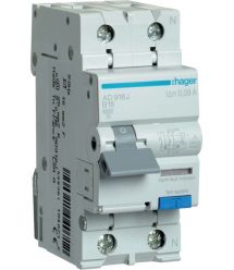 Диференційний автоматичний вимикач 1P+N 6kA B-16A 30mA A