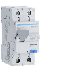 Диференційний автоматичний вимикач 1P+N 6kA B-25A 30mA A