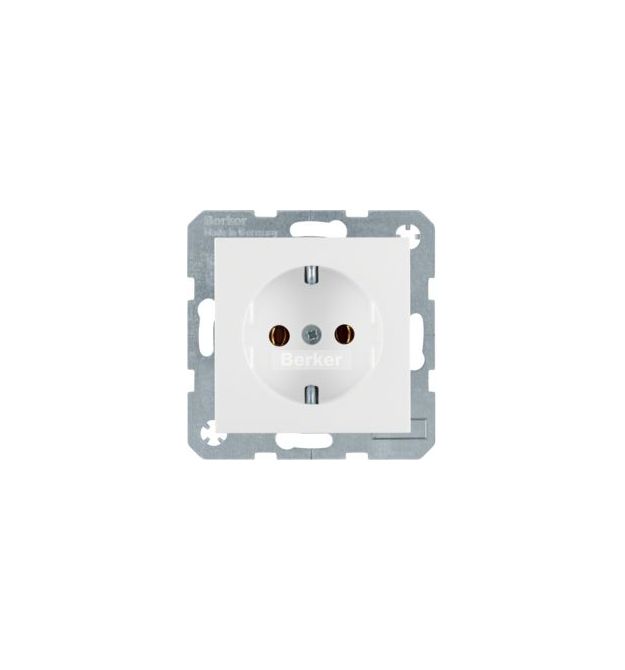Розетка з з-к, пол.білизна, 16А-250В S.1