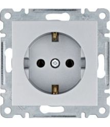 Розетка з з-к Lumina, срібна, 16А-230В