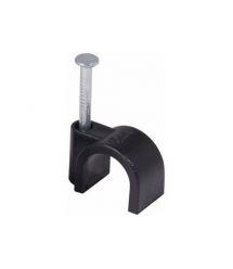 Скоба c гвоздем, 10 мм, 200шт., чорная