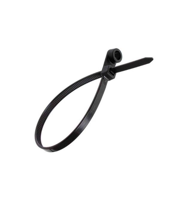 Стяжка 220 х 4.2 мм, з отвором діаметр 4 мм. під гвинт 100 шт.