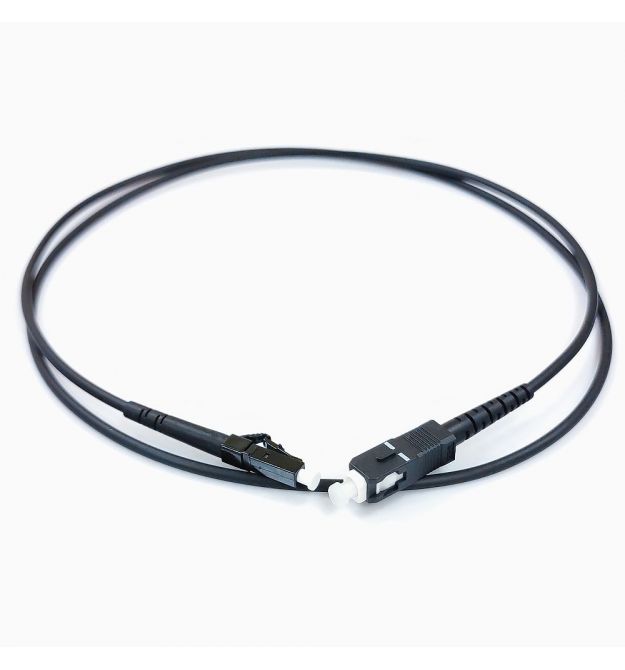 Патчкорд SC-UPC-LC-UPC SM 1м Simplex, (3 мм)