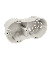 Підрозетник у стіну подвійний 45мм глиб., 70мм діам., сірий, KOPOS