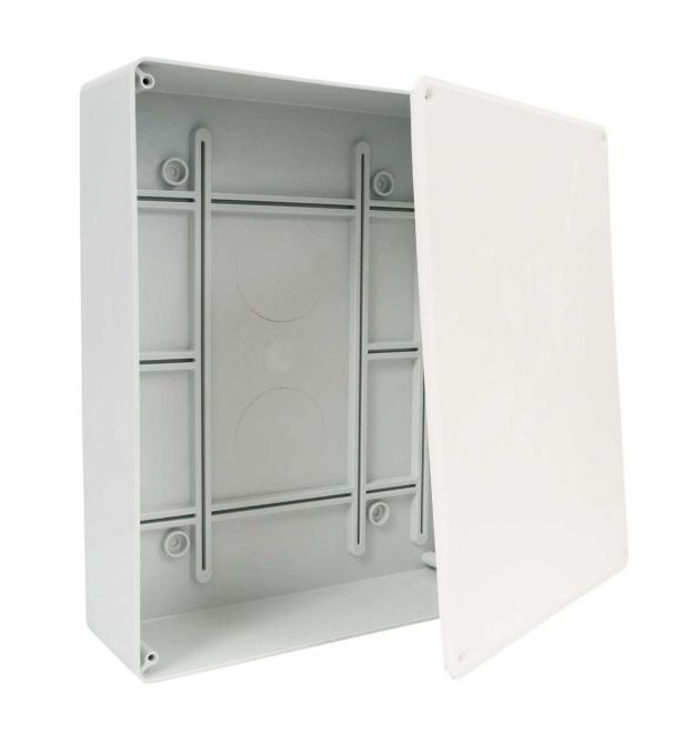 Коробка распределительная накладная 255х205х68 мм, ПВХ, серая, KOPOS