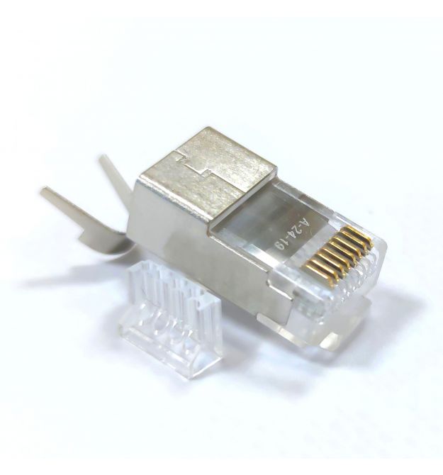 Конектор RJ45 STP кат. 6A-8, 50μ, 1.45мм, зі вставкою