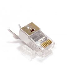 Конектор кат.6A-7 RJ45 STP, 50μ, 1.50 мм, зі вставкою