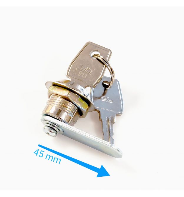 Замок боковой панели шкафа под универсальный ключ