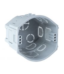 Коробка приладова поглиблена в тверді стіни з'єднуються між собою ПВХ сіра Ø73х70мм