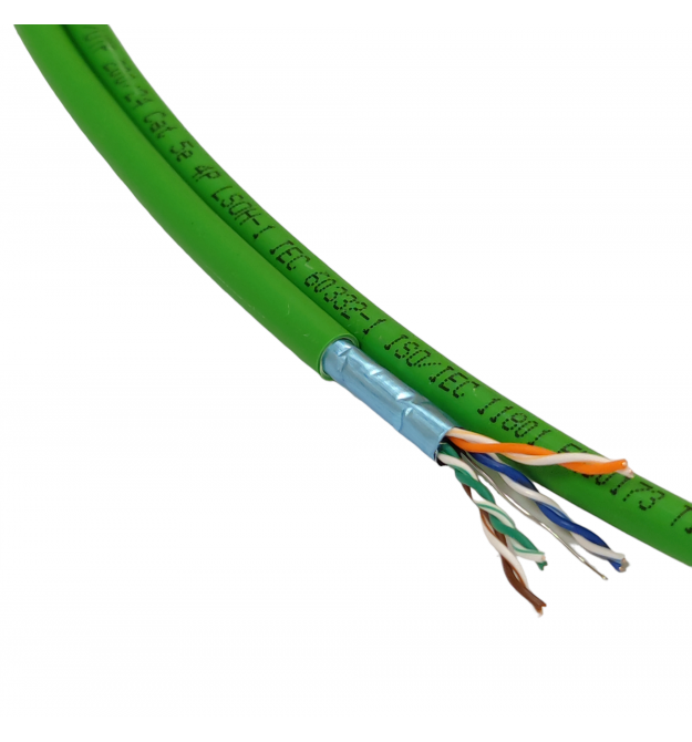 Кабель F-UTP, кат. 5E, AWG 24, LSZH, Eca, зеленый, 500м, Corning