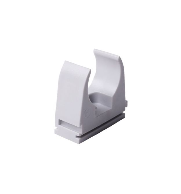 Кріплення труби 16 мм D16мм ПВХ t застосування -25+60 с сірий