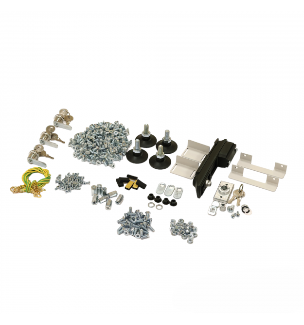 Комплект крепления для сборки шкафов MGSE, с замками, (серых)