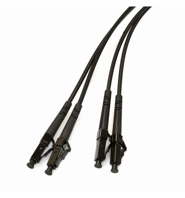 Патчкорд LC-UPC-LC-UPC SM 1м Duplex черный