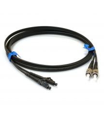 Патчкорд ST-UPC-LC-UPC MM (G50-OM3) 0.3м черный Duplex