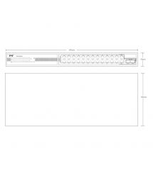 PoE-коммутатор 19-портовый TVT TD-B2216S1-PGS с 16 портами PoE