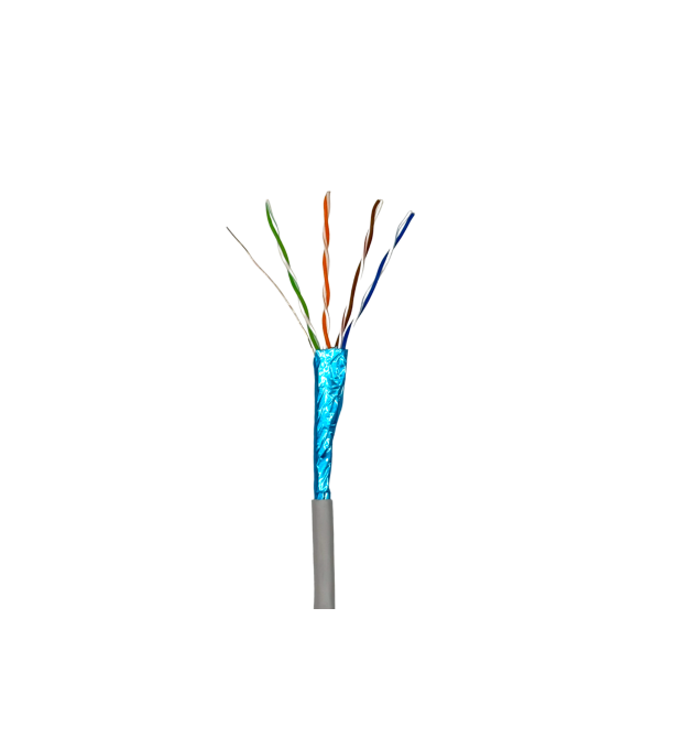 Кабель кручена пара GEAR FTP 4x2x0, 51 Cat5E, CCA, для внутрішніх робіт, сірий, 305m