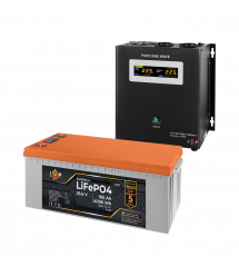 Комплект резервного живлення LogicPower W1500 + літієва (LiFePO4) батарея 4096Wh
