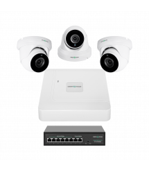 Комплект відеоспостереження на 3 камери GV-IP-K-W81/03 5MP
