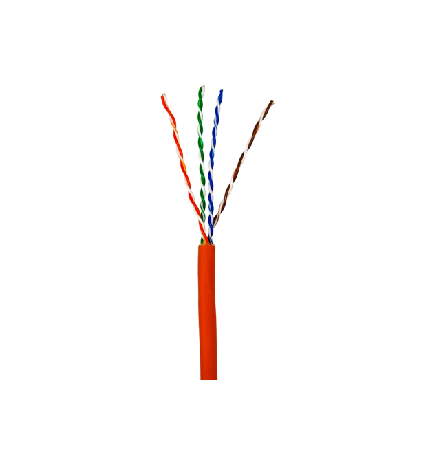 Кабель кручена пара GEAR UTP 4x2x0,50 Cat5E, CCA, LSZH низькодимний для внутрішніх робіт, помаранчевий, 305m