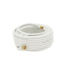 Патчкорд коаксіальний RG6 TV-50WH, gold connector RG59, 15m