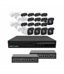 Комплект видеонаблюдения на 16 камер&nbsp;GV-IP-K-W88/16 5MP