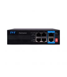 PoE-коммутатор 6-портовый TVT TD-B2204S1-PEU с 4 портами PoE