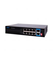 PoE-коммутатор 10-портовый TVT TD-B2208S1-PGU с 8 портами PoE