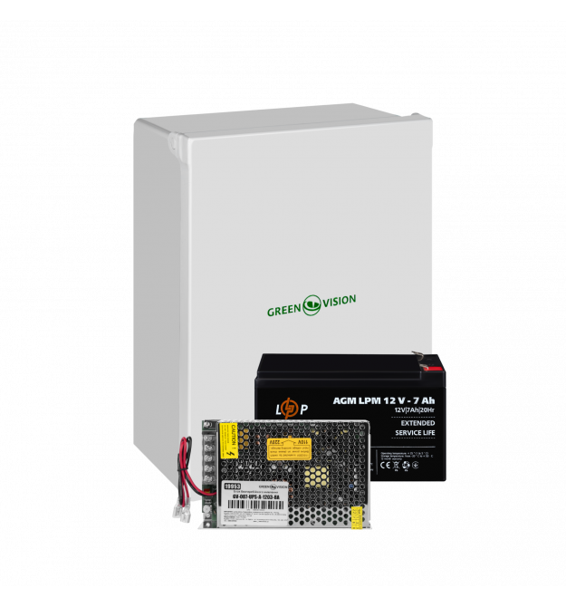 Блок бесперебойного питания в боксе с АКБ GV-007-UPS-A-1203-8A-7Ah