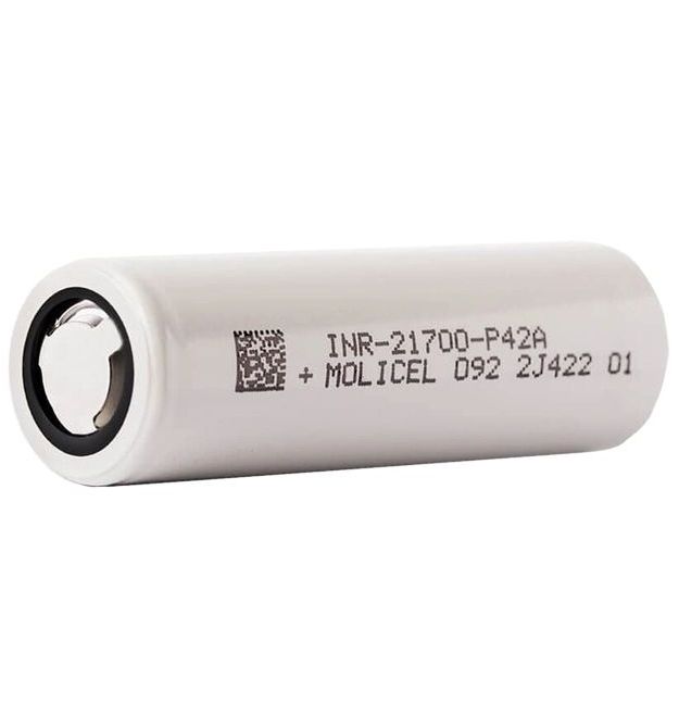 Аккумулятор литий-ионный (коробка 200 шт) Molicel INR-21700-P42A 4200mAh grade А