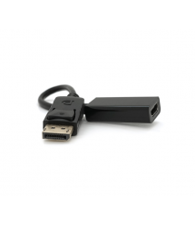 Конвертер Display Port (тато) на HDMI(мама) 30cm, Black, 4K, Пакет