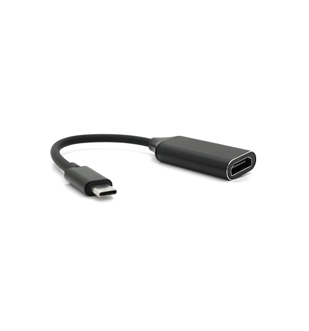 Конвертер Type-C (тато) на HDMI(мама) 10cm, Black, 4K - 2K, Пакет